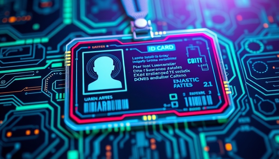 Futuristic ID card concept for Android developers.