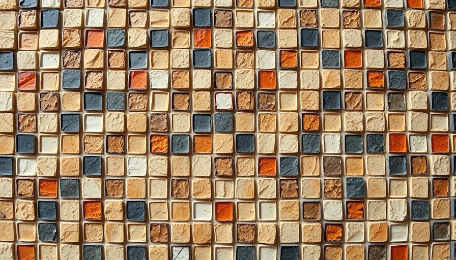 Detailed abstract mosaic tile pattern reflecting KI-Verordnung concept.