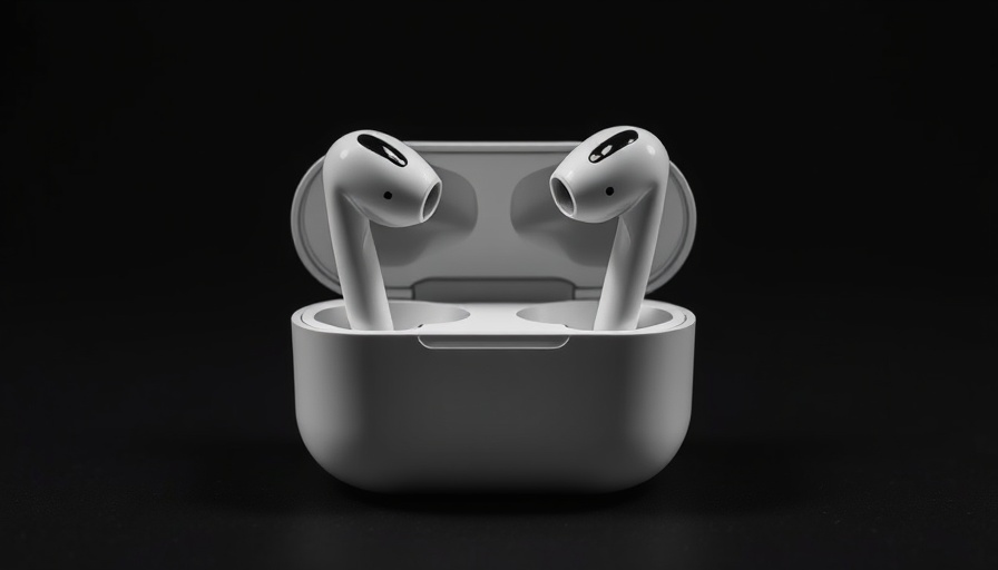 Apple AirPods Pro 3 with heart rate monitoring in open case against black.