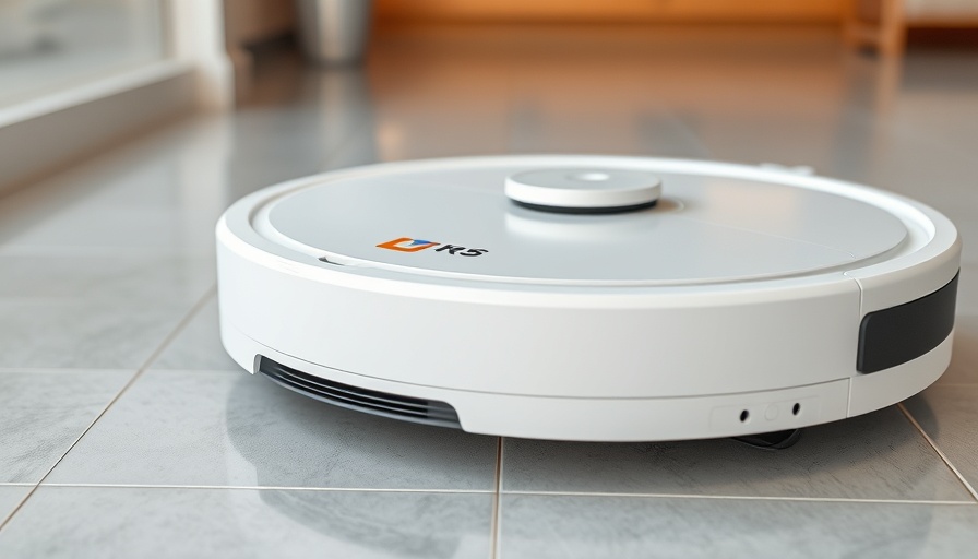 Detailed underside view of a white robot vacuum cleaner on tiled floor, beste Saugroboter im Test.