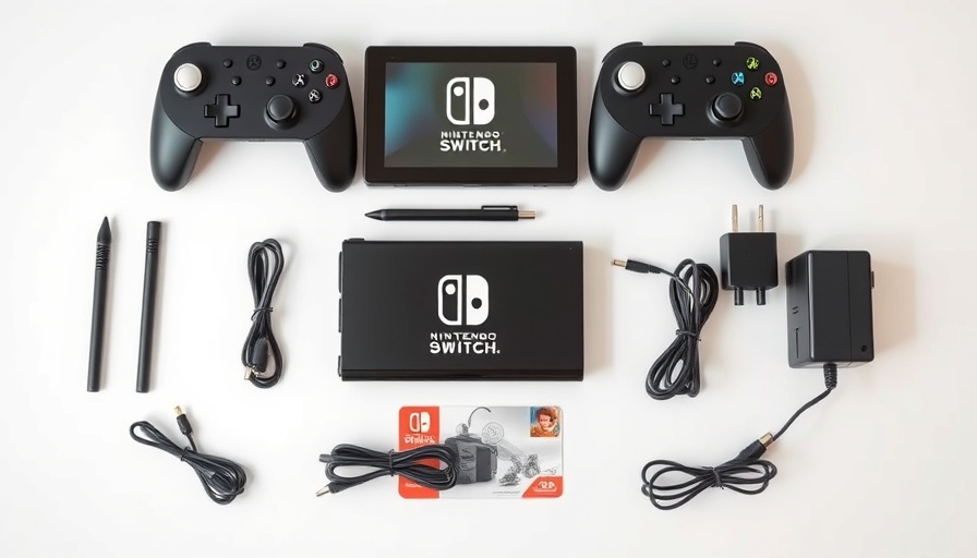 Switch 2 USB-C Docks and accessories arranged on white background.