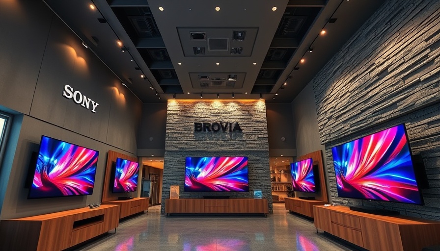 Sony Bravia Fernseher 2025 Modelle in modernem Showroom.