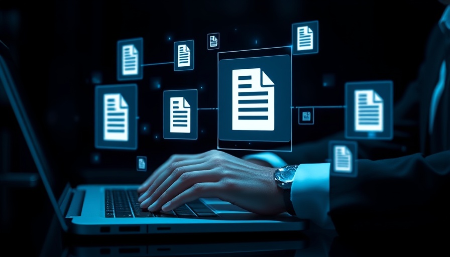 E-Akte Fristverlängerung - digital documents with a person typing.