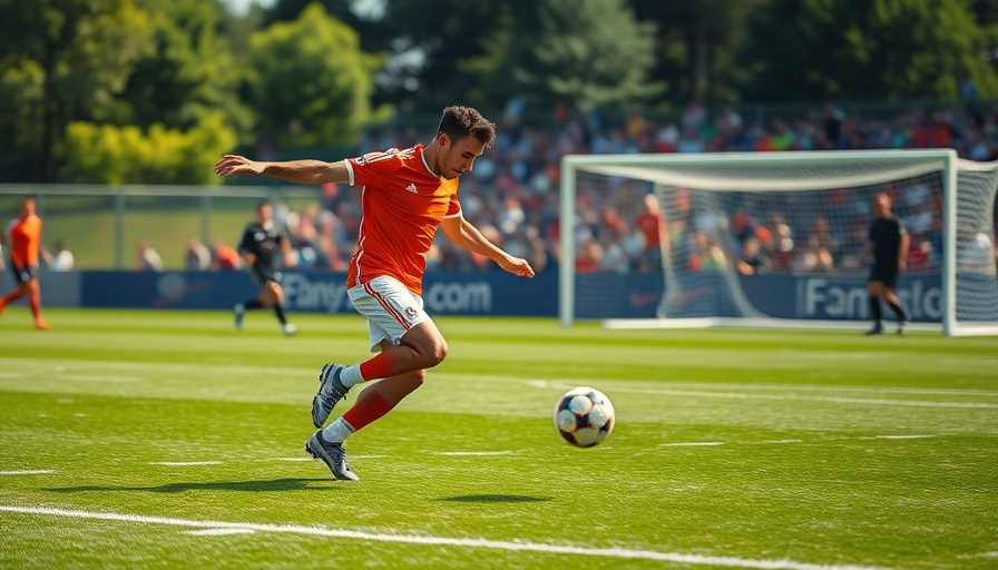 Football corner kick showcasing KI in der Sportanalyse und synthetischen Spieldaten.