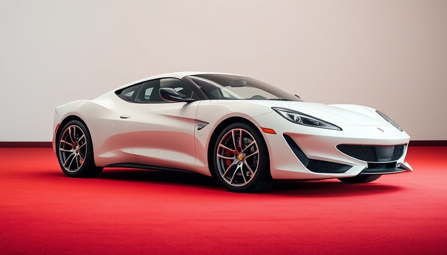 Sleek white sports car epitomizing 'Kraftfahrzeug: Eine deutsche Liebe'.