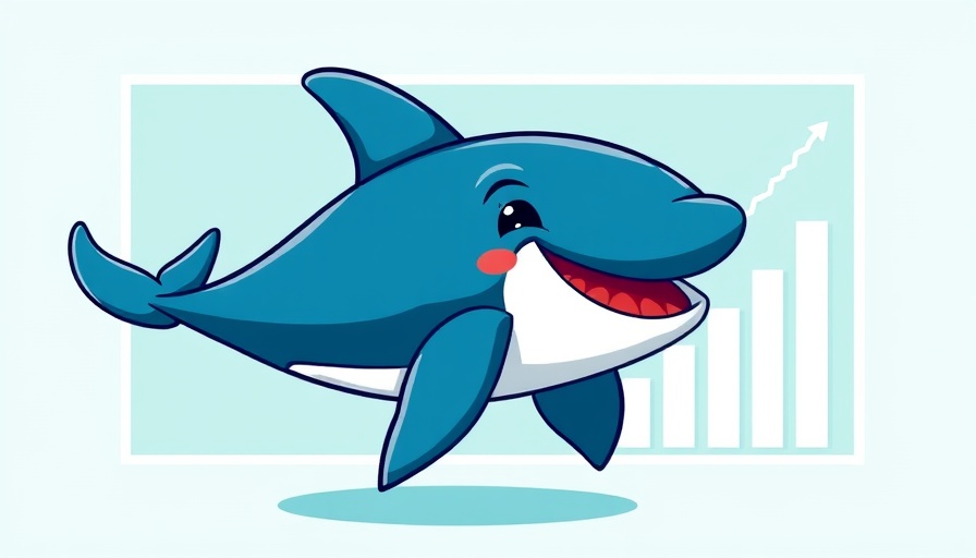 Killer whale with bar chart on a vibrant background for Handy-Standortsimulatoren erkennen.