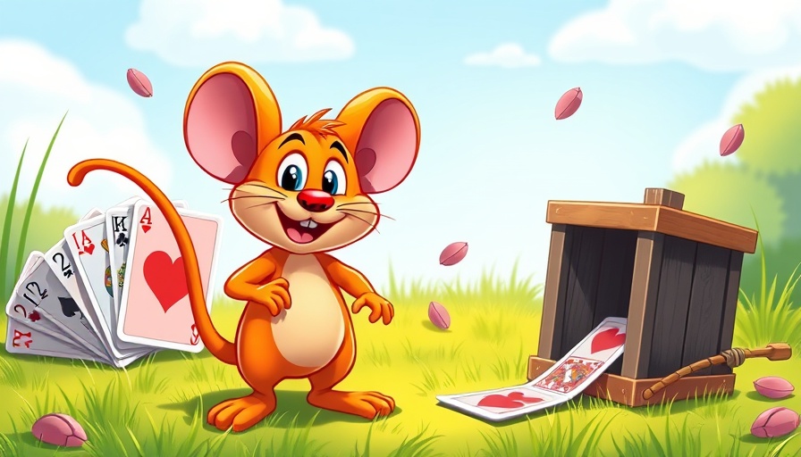 Kartenspiel Raus aus der Mausefalle box with cartoon mouse.