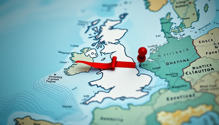 Union Jack flag on UK map, focusing on Apple iCloud Hintertür Großbritannien.
