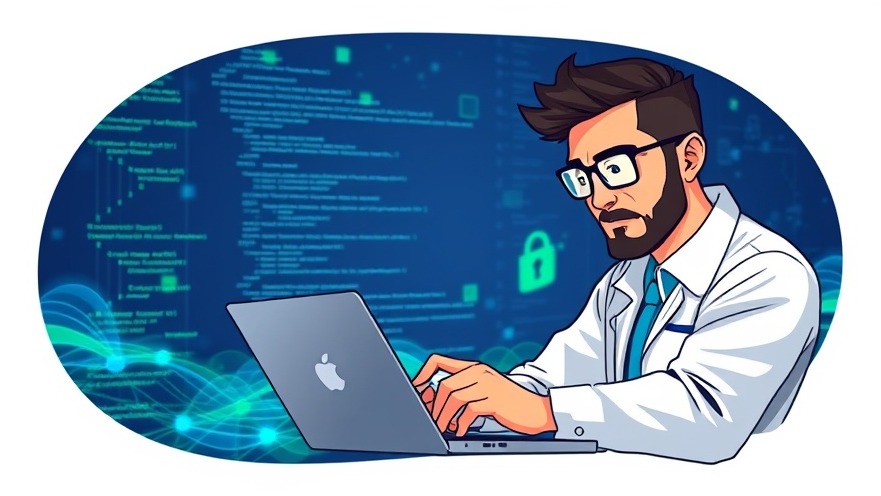 Cybersecurity expert analyzing code on laptop for Cybersicherheit Chrome.