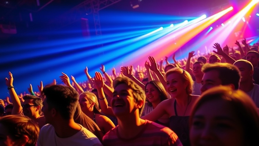 Energetic concert scene showing excited crowd in Stormarn, celebrating regionale Kultur.