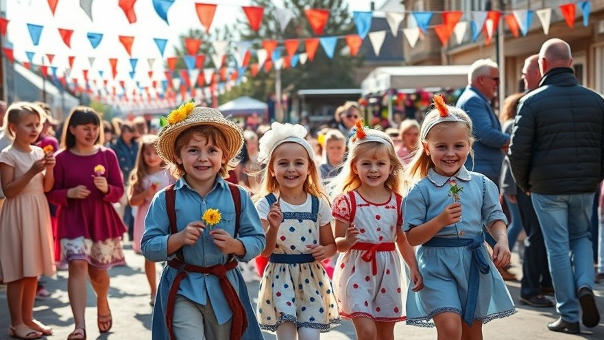 Traditionen Bad Oldesloe: Fröhliche Kinder beim Kindervogelschießen-Fest in Schleswig-Holstein