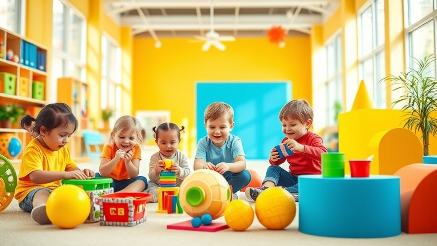 Children joyfully exploring vibrant Fat Brain Toys, enhancing imaginative play and learning.