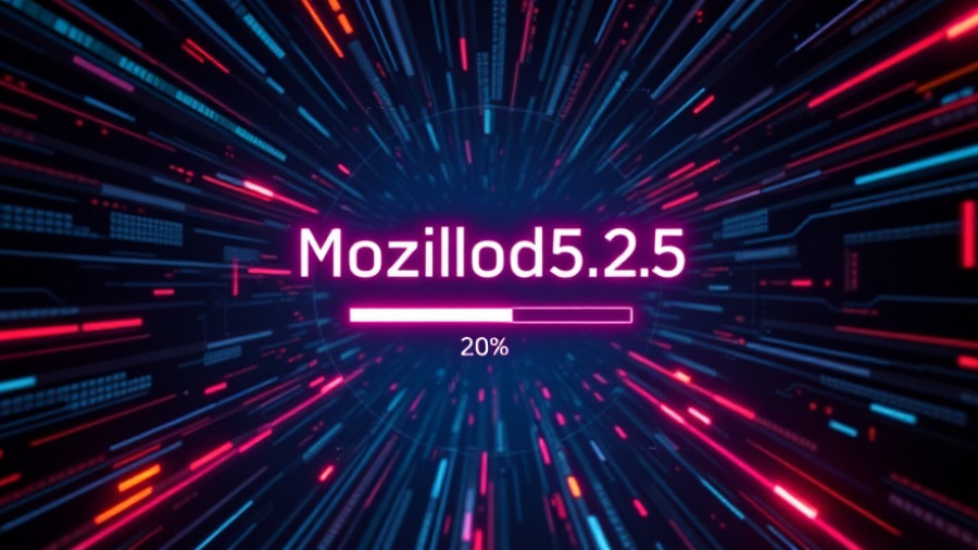 Mozillod5.2f5 loading issues with 20% progress bar in a digital screen.