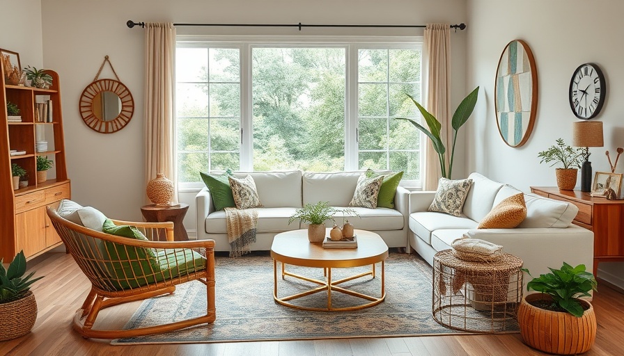 Boho vs. Modern Farmhouse Style living room with elegant decor