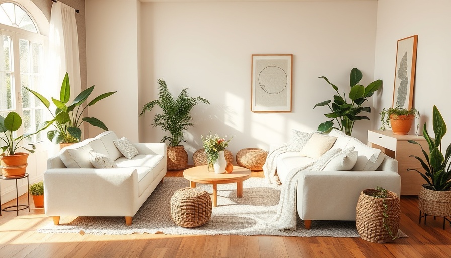 Cozy bohemian living room with fireplace for heating and cooling systems insight.