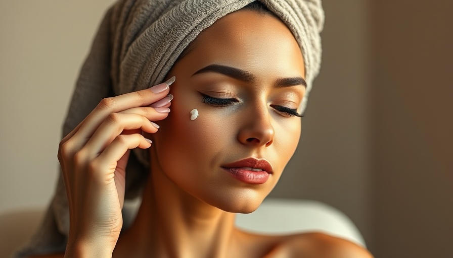 Pre-Event Beauty Routine: Woman applying under-eye cream.