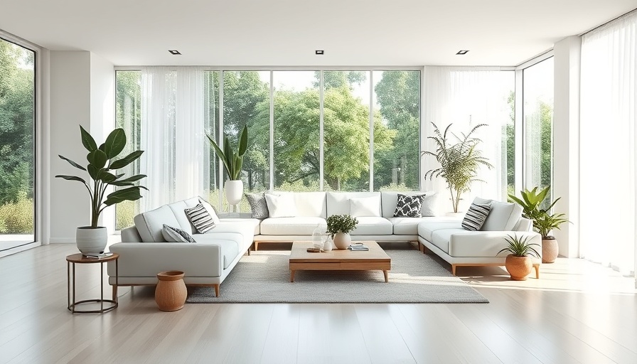 Modern living room with minimalistic design for a safer and stylish home.
