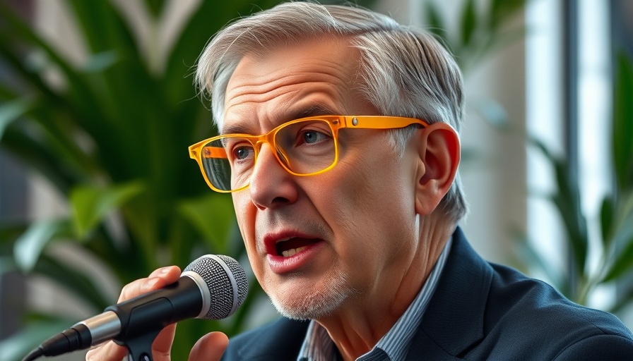 Plant-based diet insights discussion with man in glasses.