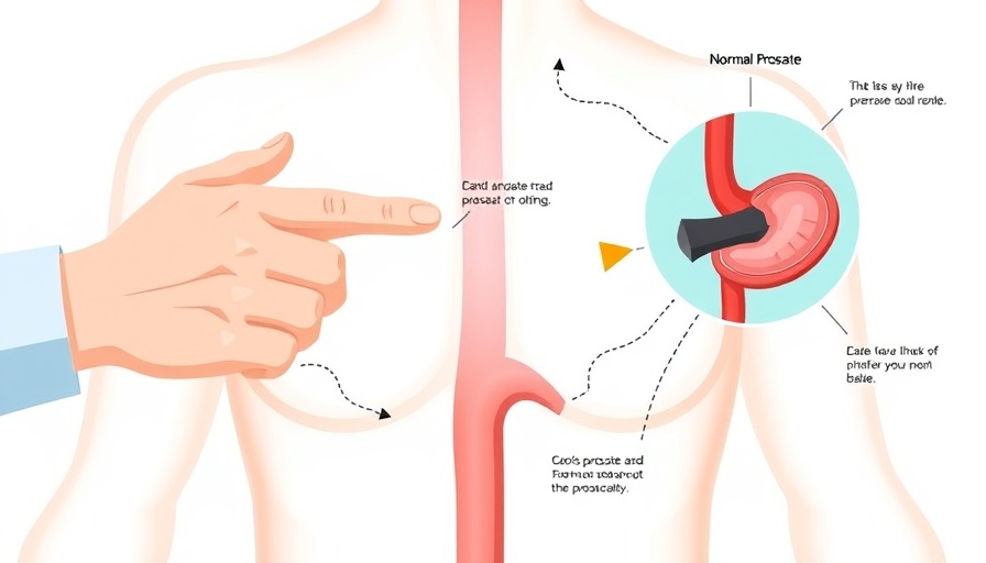 Illustration comparing enlarged prostate with normal prostate, shrink an enlarged prostate naturally.