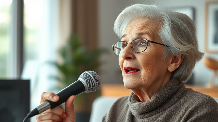 Elderly woman discusses importance of sleep before midnight in interview.