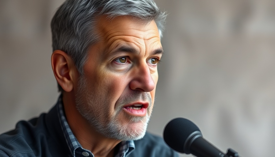 Middle-aged man discussing Major Symptoms of a Zinc Deficiency in a studio.