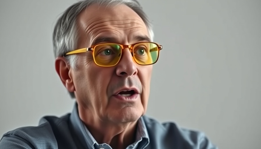 Man discussing strategies for better sleep with yellow glasses indoors.