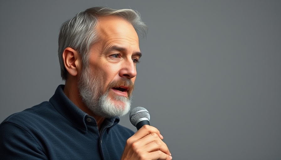 Mature man discusses Vitamin D benefits for productivity.
