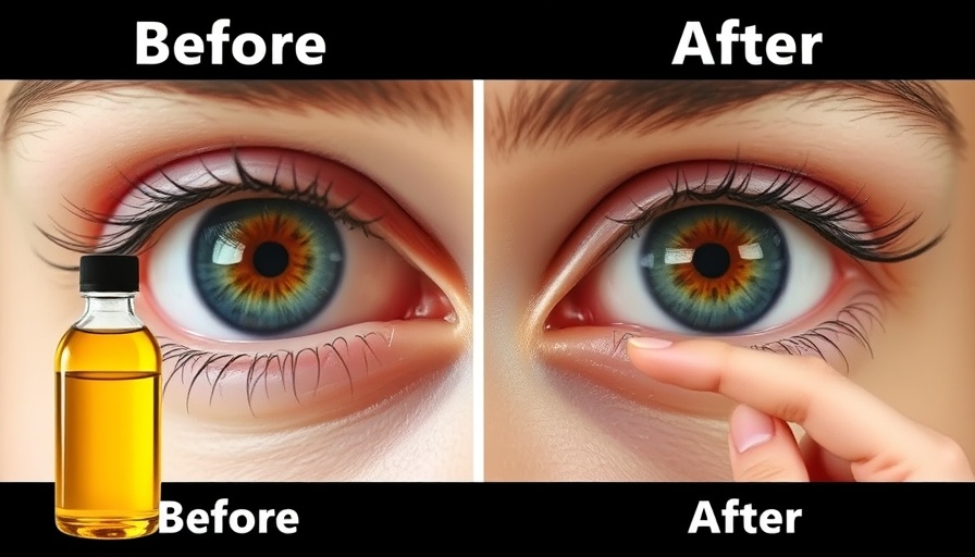 Castor Oil for Your Face: Eye area transformation comparison.