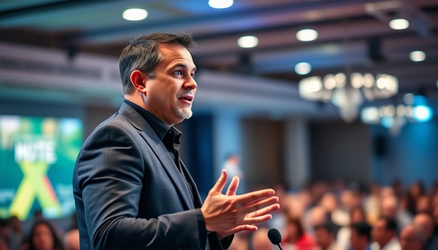 Unlocking the Power of Personal Development in a motivational speech.