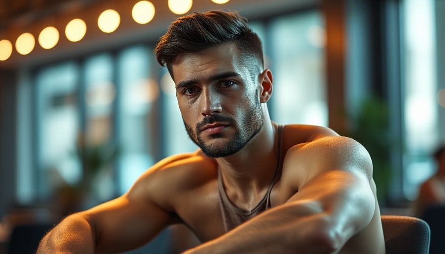 Man confidently participating in Ultimate Detox Challenge, indoor setting.