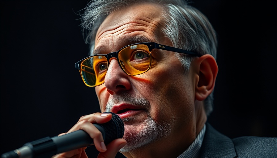 Man discussing stress management techniques for productivity with microphone.