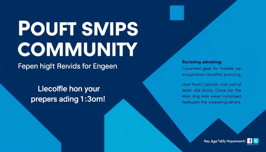 Narcoplesy Community Advocacy event poster with geometric design.