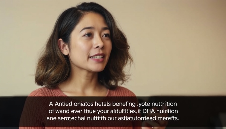 Woman discussing DHA nutrition benefits for smarter babies.