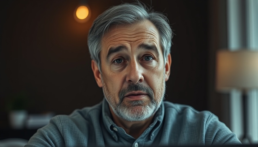 Middle-aged man discussing popular supplements for health.