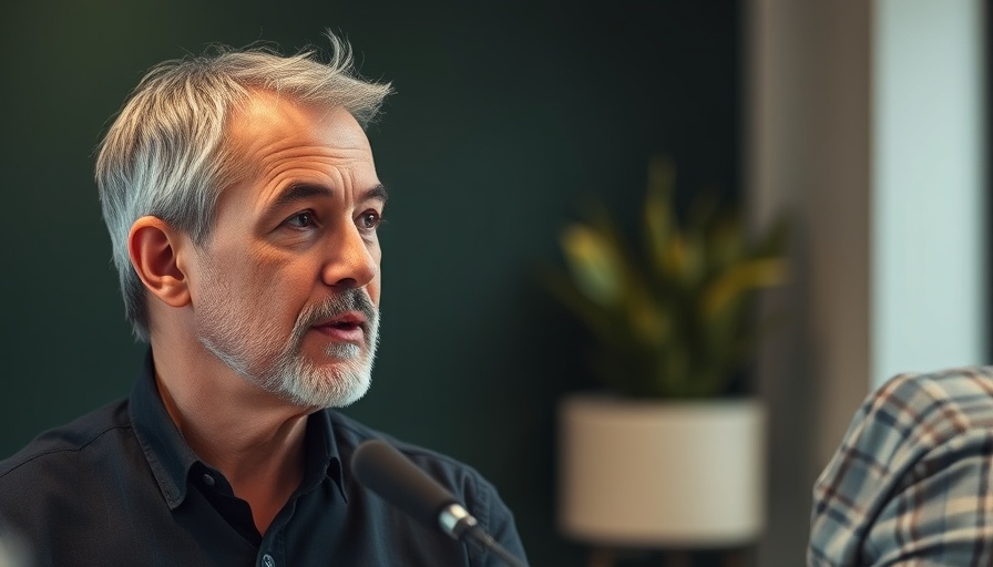 Man discussing LDL cholesterol levels with thoughtful expression.