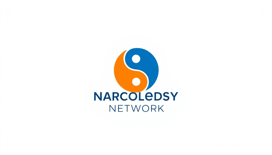 Narcolepsy Network logo featuring blue and orange circular design