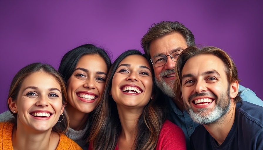 Making others happy is the secret to your own joy - Smiling individuals, motivational theme.