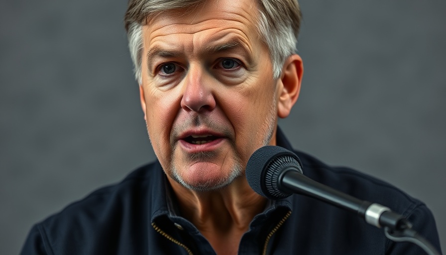 Man discussing natural kidney cleansing foods against a grey background.