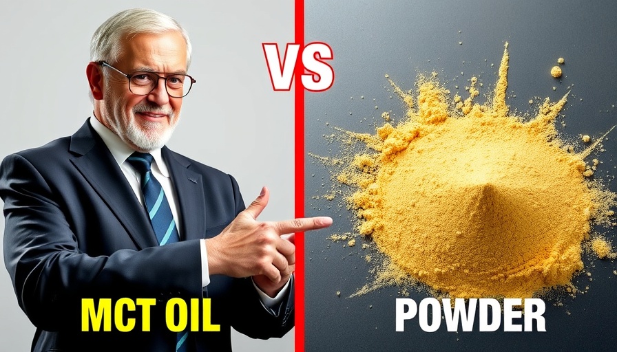 Comparison of MCT oil and powder highlighting benefits.