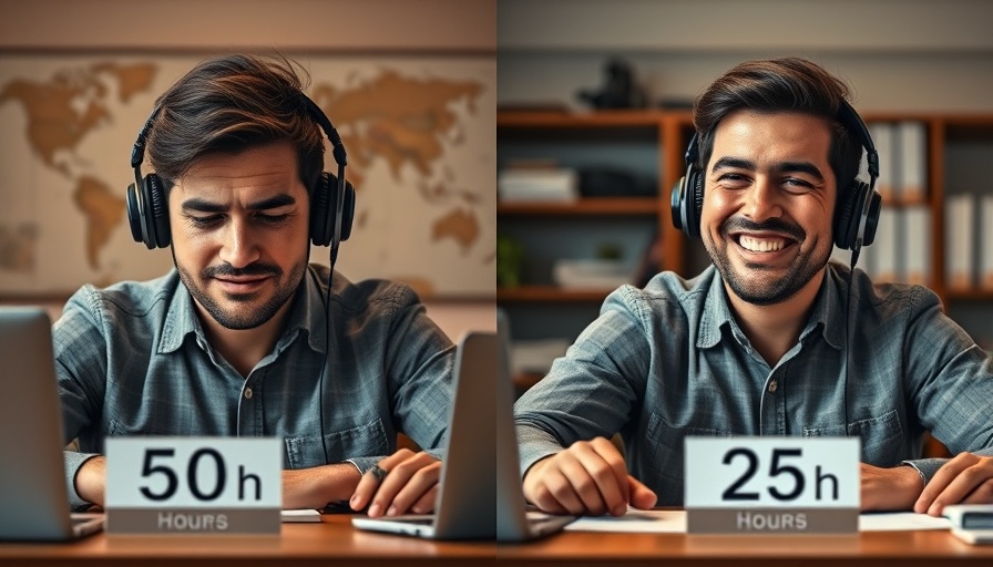 Comparison showing work hours impact on productivity and mood.
