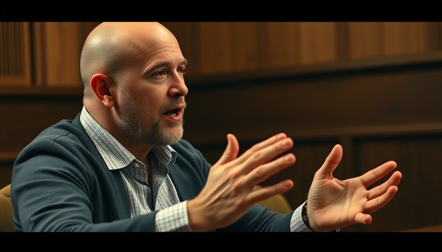 Bald man discussing supplements for blood glucose, engaged in conversation at a table.