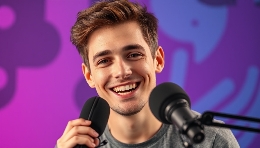 Young man discusses boosting testosterone, podcast setting.