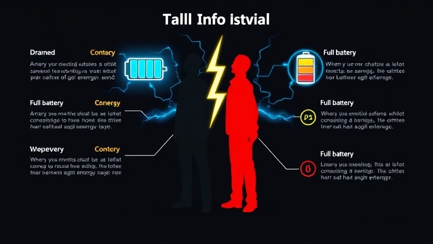 Bold infographic illustrating energy optimization for daily productivity and personal wellness.