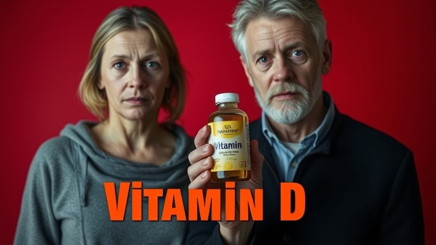 Two individuals challenging big pharma influence, holding an ineffective Vitamin D bottle.