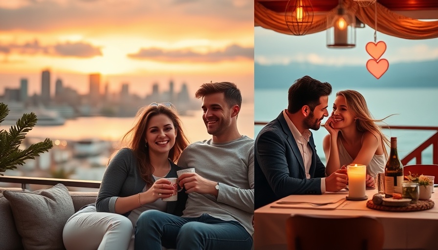 Romantic couples enjoying fun dating questions, love themes.