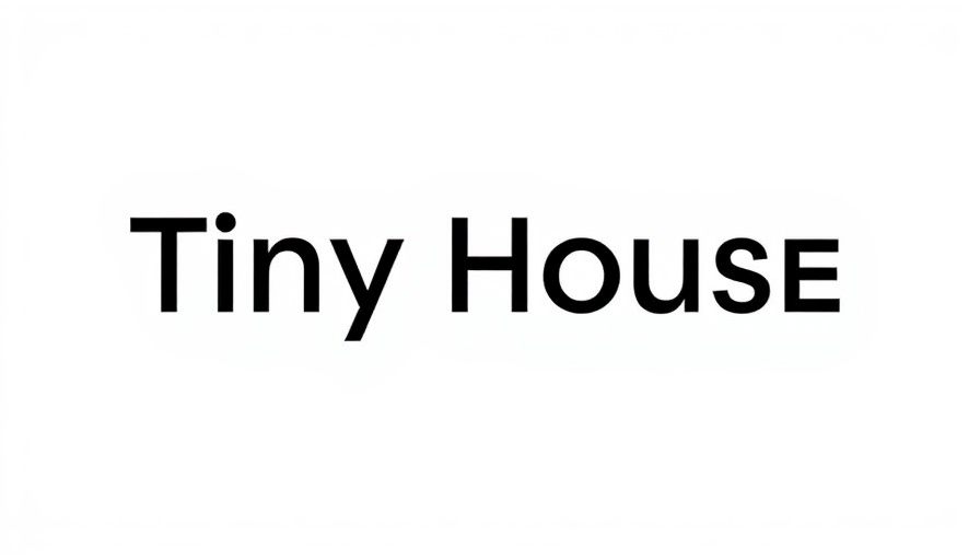 Modern logo for Tiny House Blog in black and white design.