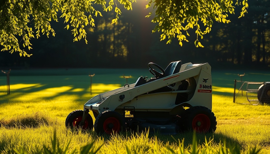 Bobcat equipment displayed in sunlight at Equip Expo.