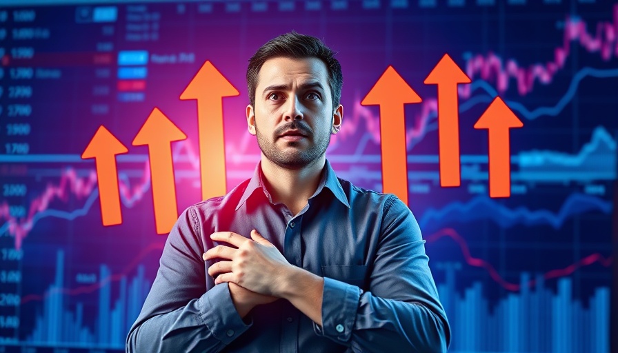 Concerned man in front of a financial graph, national buyer's market 2026