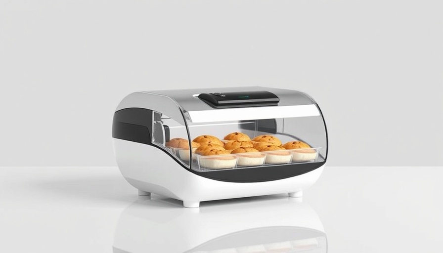 Manta Systems Frozen Food Auto Feeder in sleek black design