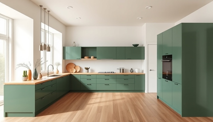 Modern green kitchen trend 2025 interior design
